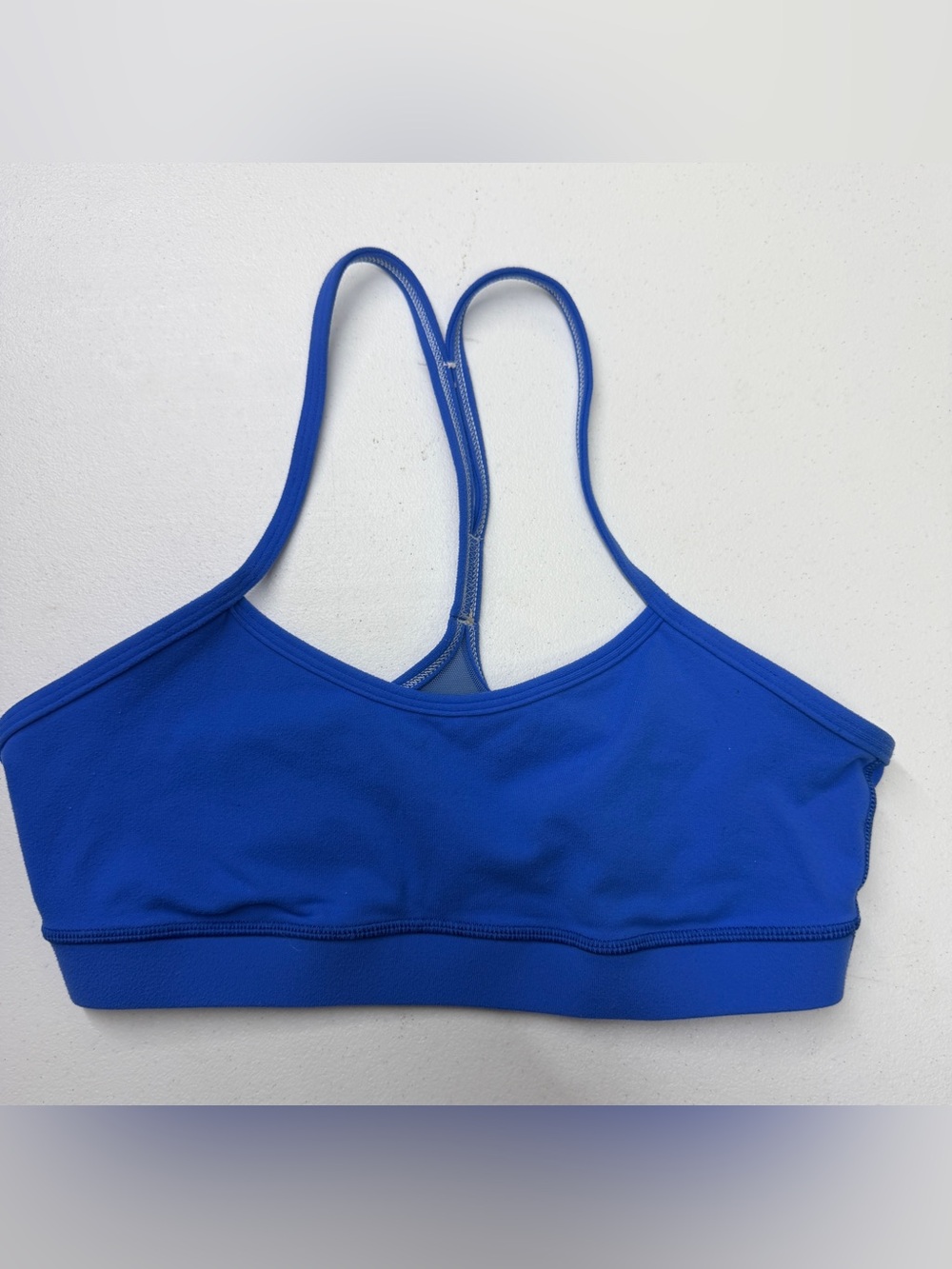 Lululemon Flow Y Sports Bra Women’s Size 8 Cobalt Blue Racerback